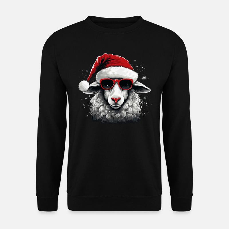 Christmas Sheep - Unisex Sweatshirt - black