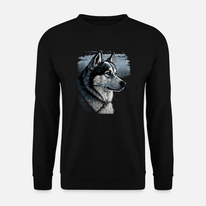 Husky Dog - Unisex Pullover - Schwarz
