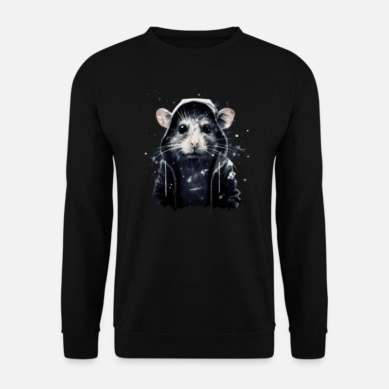 Cool Hip Hop Rat - Unisex Sweatshirt - black
