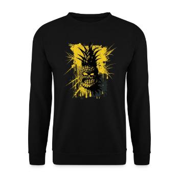 Pineapple Horrorpunk - Unisex Sweatshirt - black - Front - Alina (178cm) & Michal (187cm)