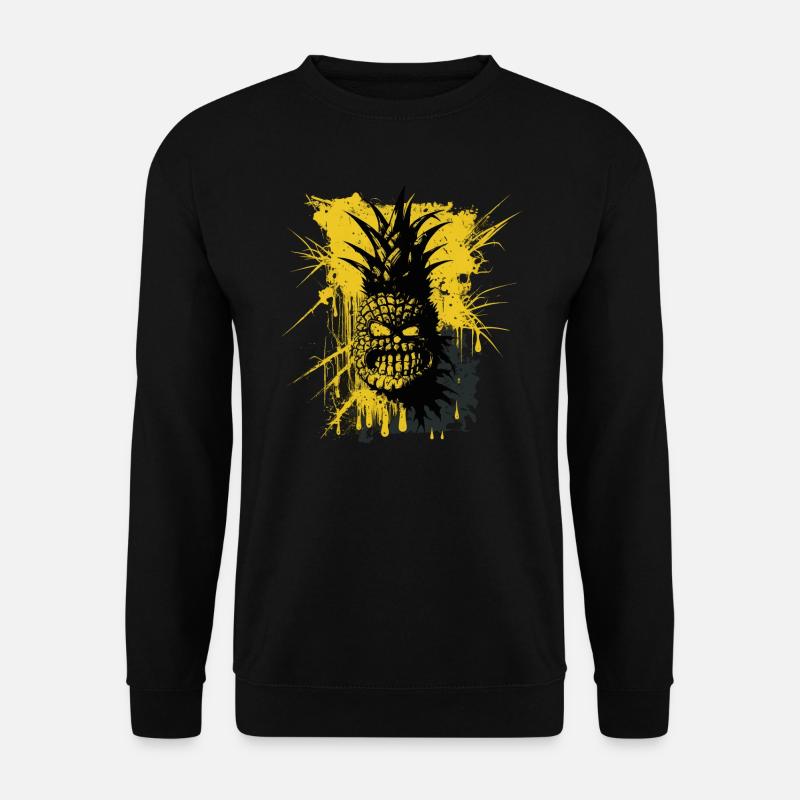 Ananas Horrorpunk - Unisex Pullover - Schwarz