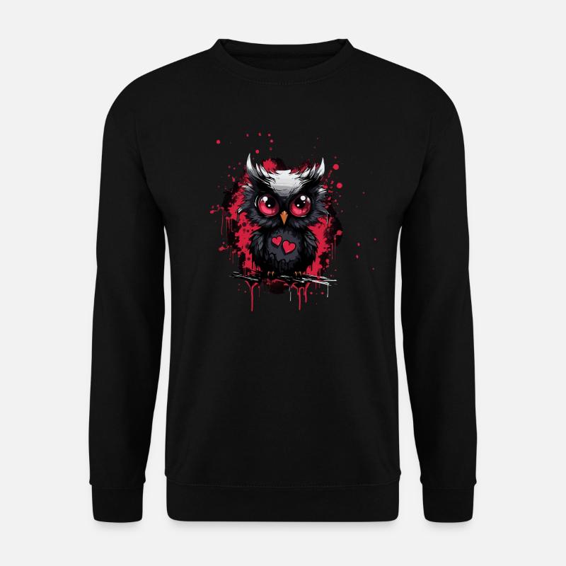 Funny Owl - Unisex Sweatshirt - black