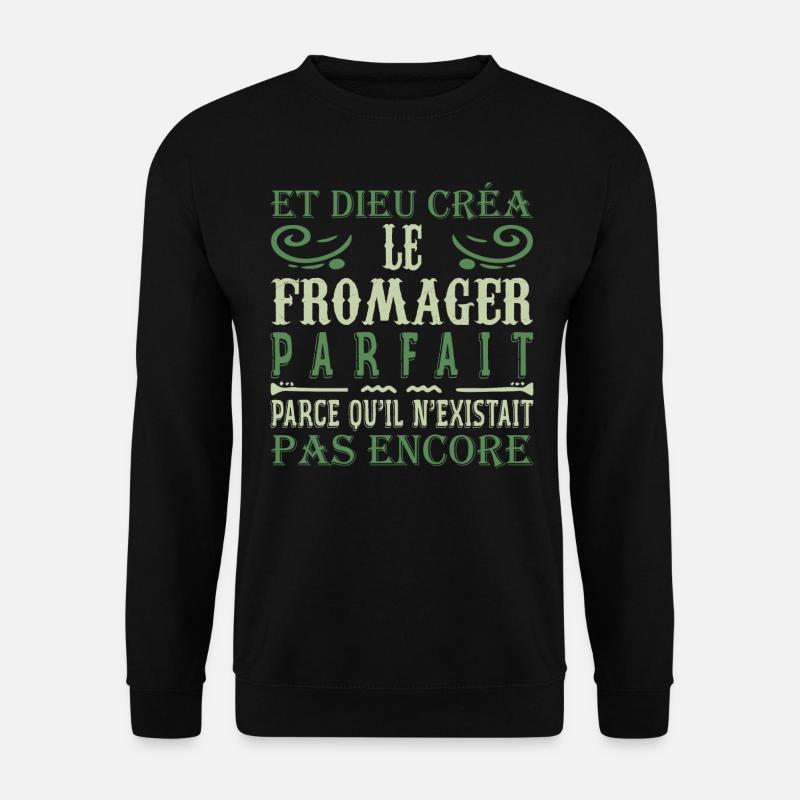 Käser Lustiger Käse Käse Laden Geschenk - Unisex Pullover - Schwarz
