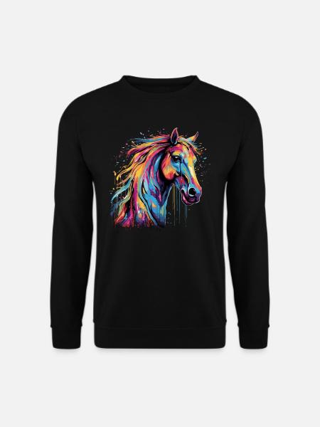 Pferdeliebe - Unisex Pullover - Schwarz