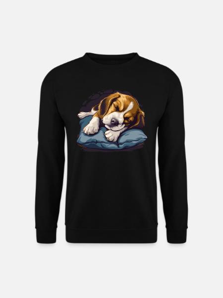 Sleeping Beagle - Unisex Sweatshirt - black