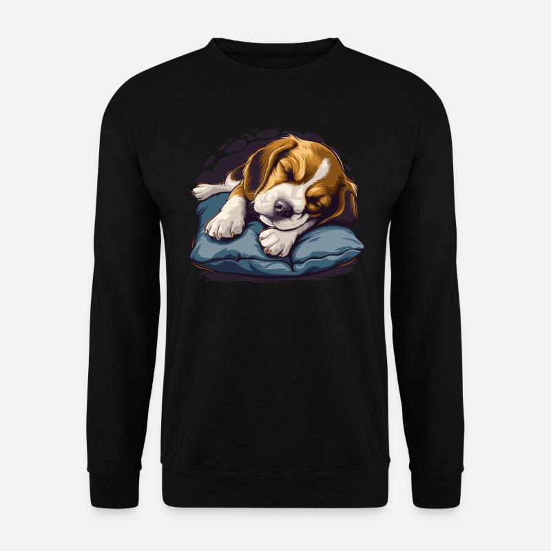 Sleeping Beagle - Unisex Sweatshirt - black