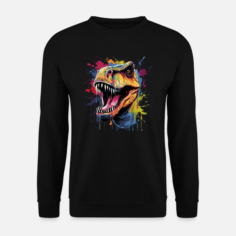 T-Rex Dinosaur - Unisex Sweatshirt - black