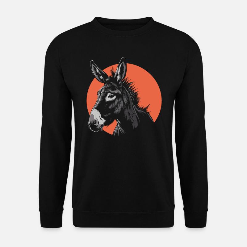 A donkey - Unisex Sweatshirt - black