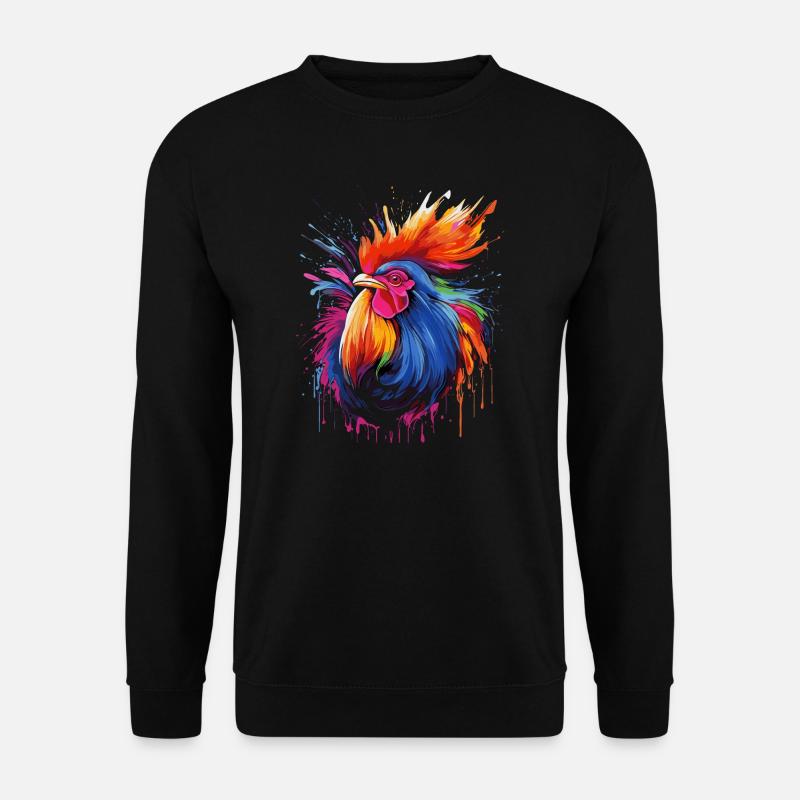 A proud rooster - Unisex Sweatshirt - black