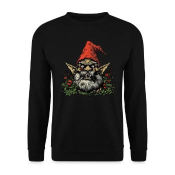 Nain de jardin effrayant - Sweat-shirt Unisexe - noir - Devant - Alina (178cm) & Michal (187cm)