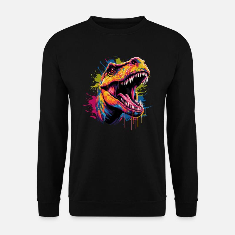 T-Rex Dinosaur - Unisex sweater - sort