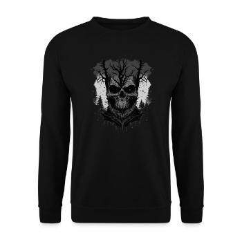 Wald Horror - Unisex Pullover - Schwarz - Vorne - Alina (178cm) & Michal (187cm)