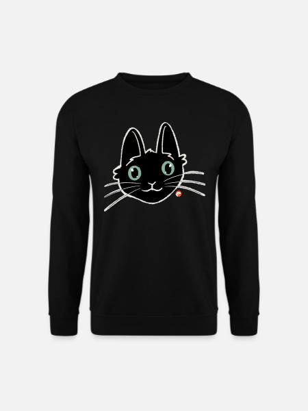 Pickle the black kitten - Unisex Sweatshirt - black