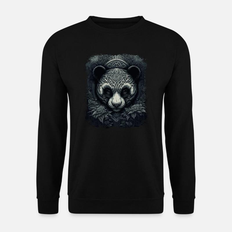 Panda Kunst - Unisex Pullover - Schwarz