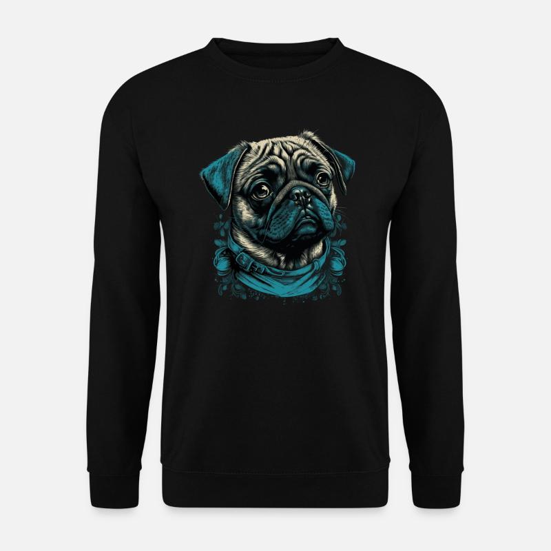 Little Pug - Unisex Sweatshirt - black