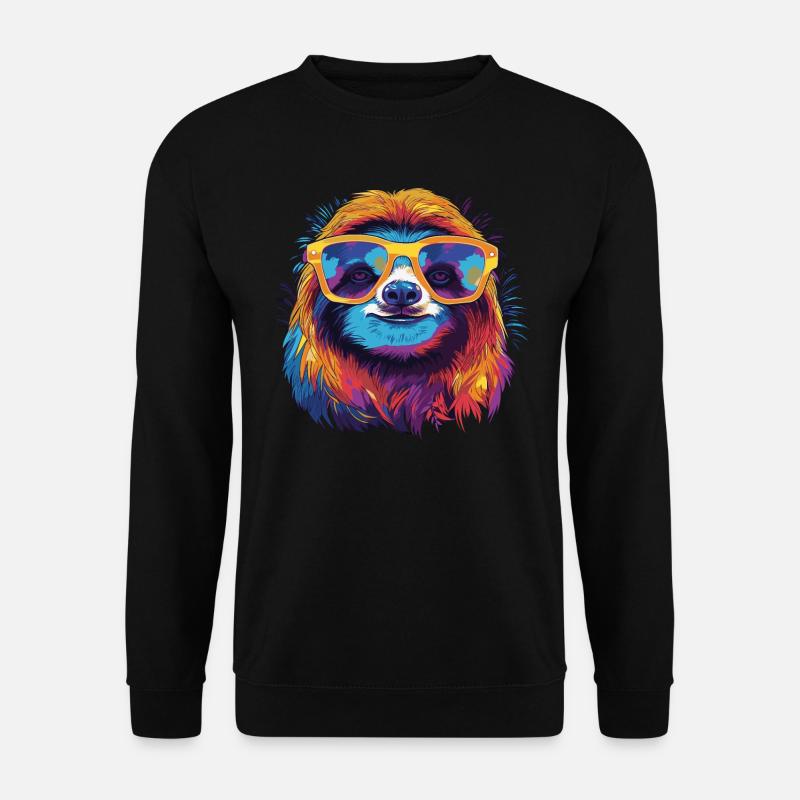 Cool Sloth - Unisex Sweatshirt - black