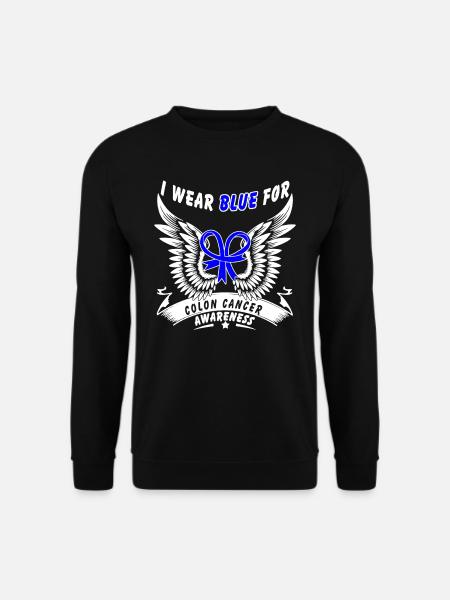 I Wear Blue For Colon Cancer - Unisex Sweatshirt - black