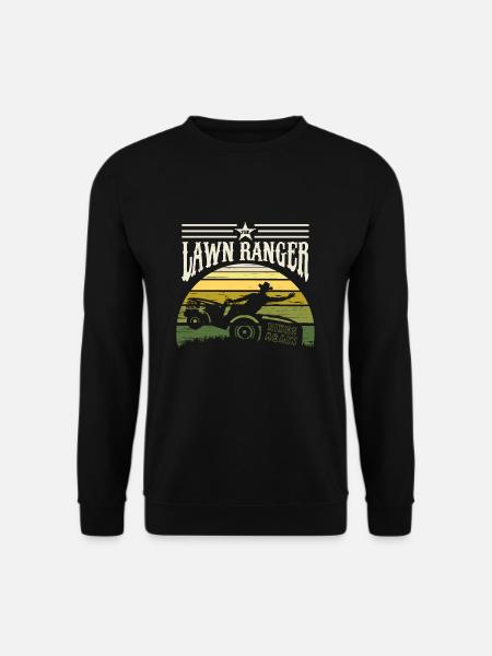 The Lawn Ranger The Lawn Mower Garden Gift - Unisex Sweatshirt - black