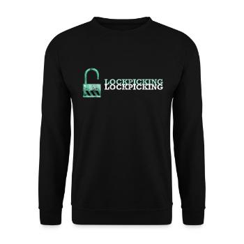 Lockpicking Lockpicking lockpicking - Unisex Sweatshirt - black - Front - Alina (178cm) & Michal (187cm)