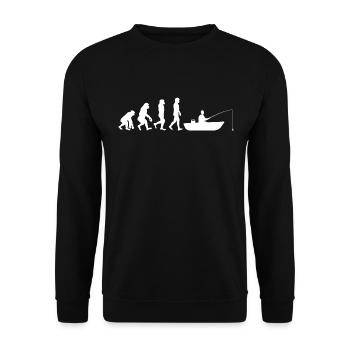 Evolution Bateau pêche - Sweat-shirt Unisexe - noir - Devant - Alina (178cm) & Michal (187cm)