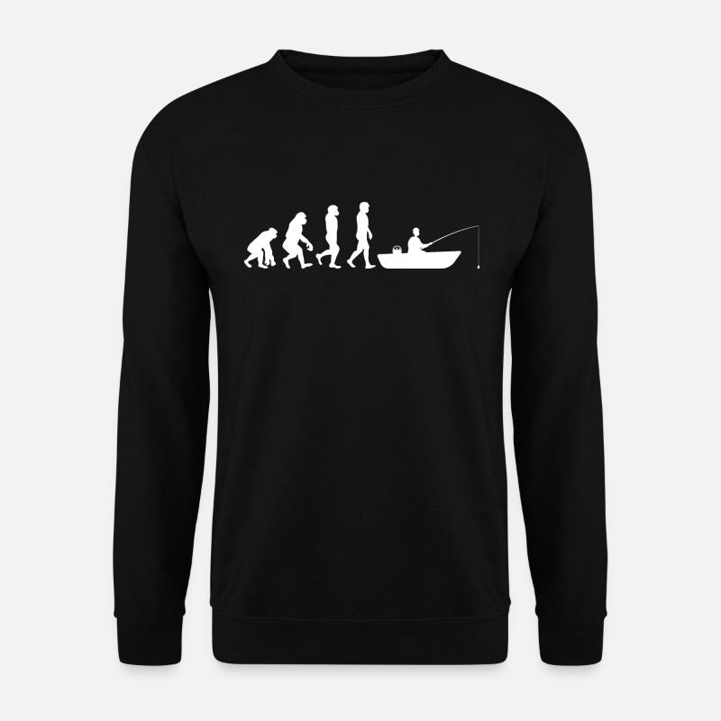 Evolution Bateau pêche - Sweat-shirt Unisexe - noir