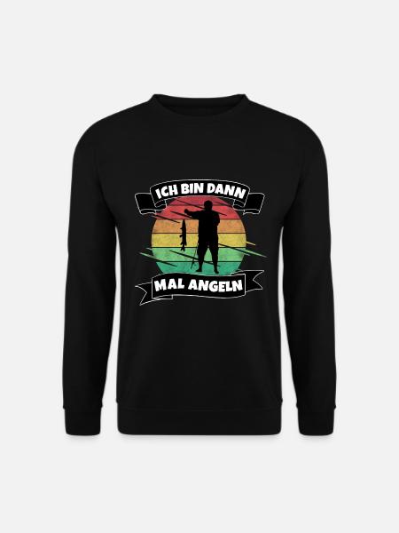 Angeln - Unisex Pullover - Schwarz