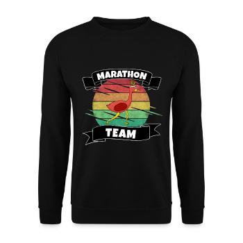 Marathon - Unisex Pullover - Schwarz - Vorne - Alina (178cm) & Michal (187cm)