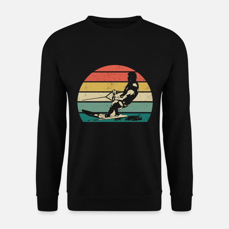 wakeboarden herzschlag wakeboard wakeboarder - Unisex Sweatshirt - black