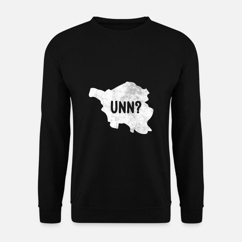 Saarländer unn Saarländisch Saarland lustig - Unisex Pullover - Schwarz