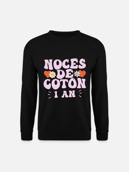 Noces de Coton - Sweat-shirt Unisexe - noir