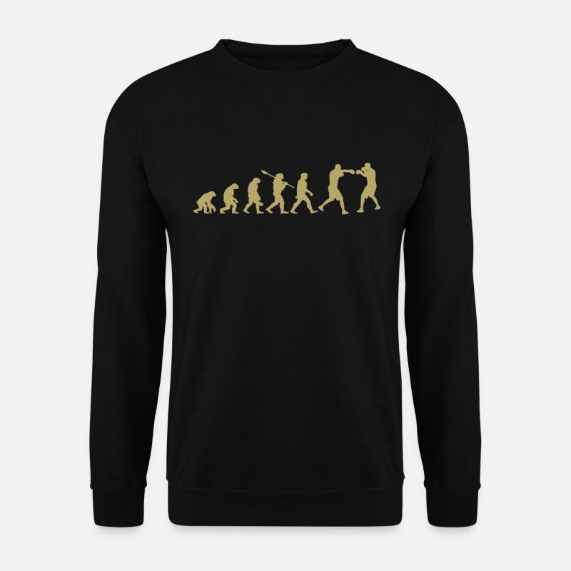 Evolution of Boxing | Boxer Gift - Unisex Sweatshirt - black
