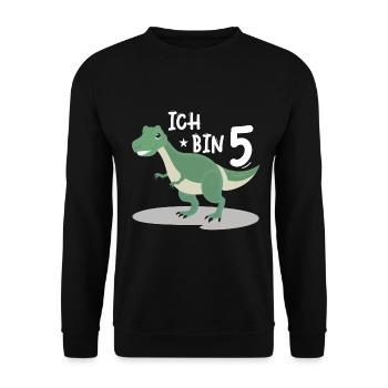 Perfektes Design für Jungen und Mädchen - Unisex Pullover - Schwarz - Vorne - Alina (178cm) & Michal (187cm)