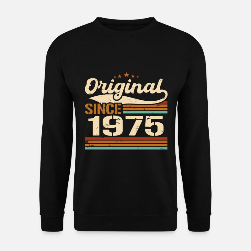 Original 1975 Vintage | Geburtstagsgeschenk 1975 - Unisex Pullover - Schwarz