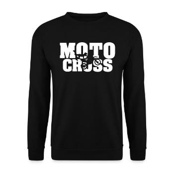 motocross - Sweat-shirt Unisexe - noir - Devant - Alina (178cm) & Michal (187cm)