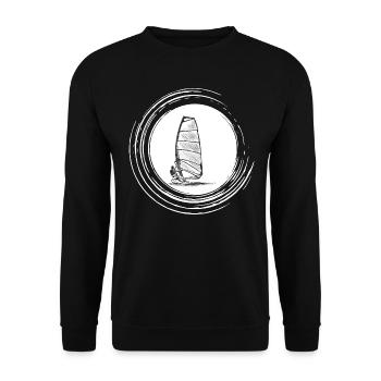 Planche à voile - Sweat-shirt Unisexe - noir - Devant - Alina (178cm) & Michal (187cm)