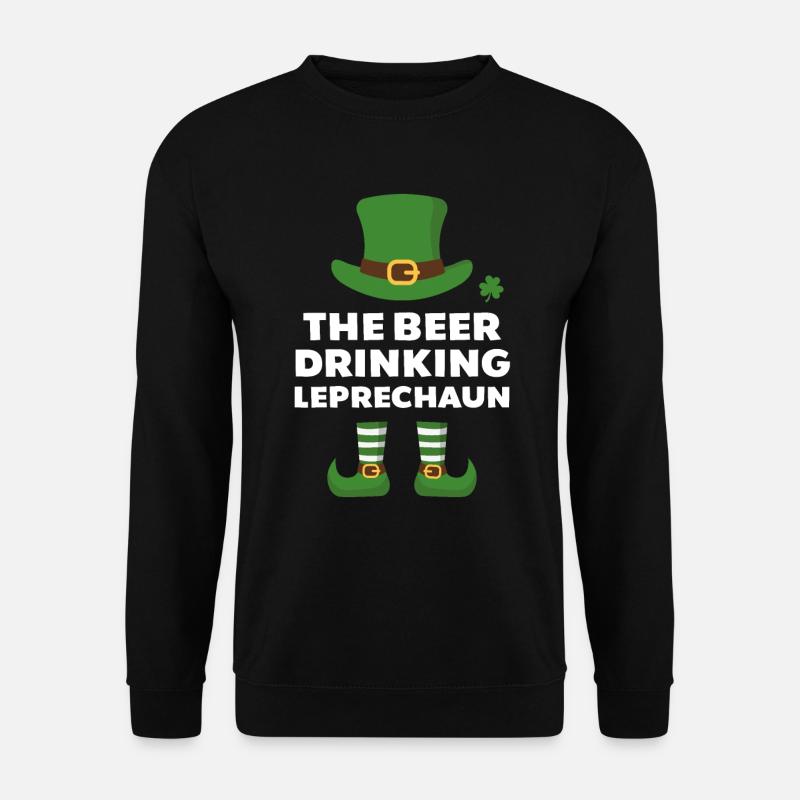 The Beer Drinking Leprechaun - Unisex Sweatshirt - black