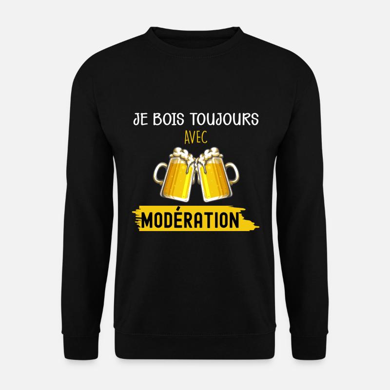 Boire Avec Modération - Sweat-shirt Unisexe - noir