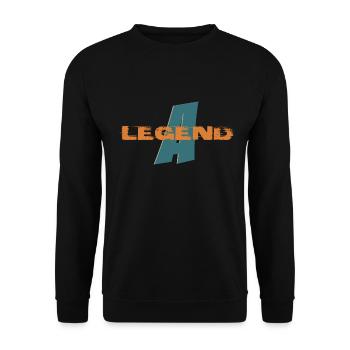 A Legend, Champion's Chronicle - Unisex Pullover - Schwarz - Vorne - Alina (178cm) & Michal (187cm)