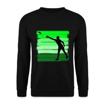 Friesbeesport Frisbee Disc Golf Disc Golf Player - Unisex Sweatshirt - black - Front - Alina (178cm) & Michal (187cm)