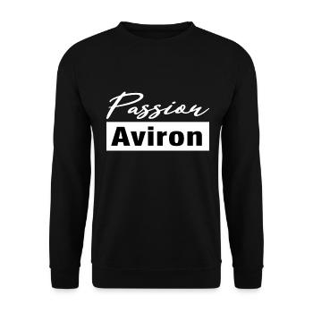 Aviron - Sweat-shirt Unisexe - noir - Devant - Alina (178cm) & Michal (187cm)