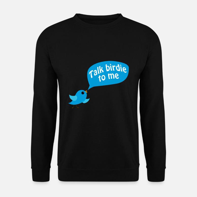 Vogel Humor Wellensittich Spatz Haustier Geschenk - Unisex Pullover - Schwarz