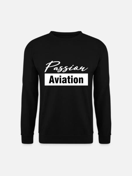 Aviation - airplane - Unisex Sweatshirt - black