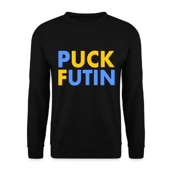 Puck futin - Unisex Sweatshirt - black - Front - Alina (178cm) & Michal (187cm)