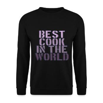 Best cook in the world dad - Unisex Sweatshirt - black - Front - Alina (178cm) & Michal (187cm)