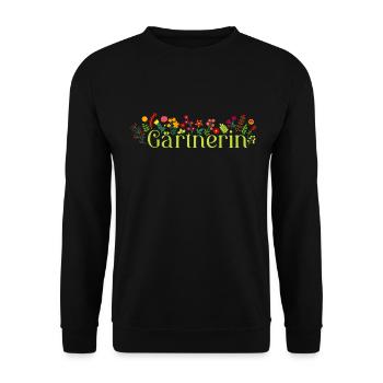 Gärtnerin - Unisex Pullover - Schwarz - Vorne - Alina (178cm) & Michal (187cm)