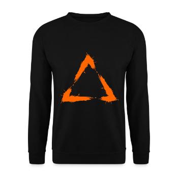 Icône de géométrie triangle - Sweat-shirt Unisexe - noir - Devant - Alina (178cm) & Michal (187cm)