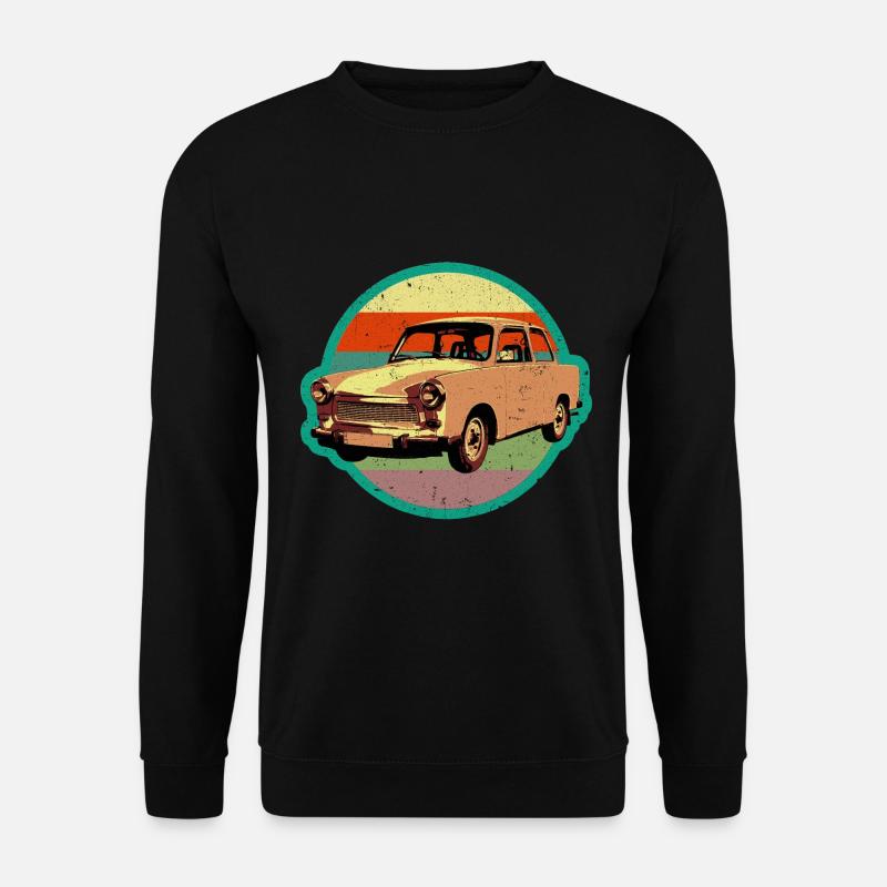 Coole Trabi DDR Pappe im retro used look - Unisex Pullover - Schwarz