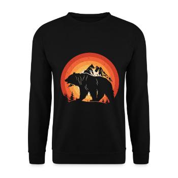 Tree, Nature, Outdoor, Forest, Trees, Environmental Protection - Unisex Sweatshirt - black - Front - Alina (178cm) & Michal (187cm)