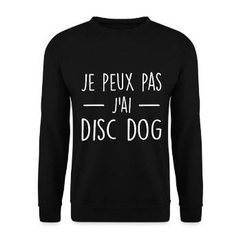 Je Peux Pas J'ai Disc Dog - Sweat-shirt Unisexe - noir - Devant - Alina (178cm) & Michal (187cm)