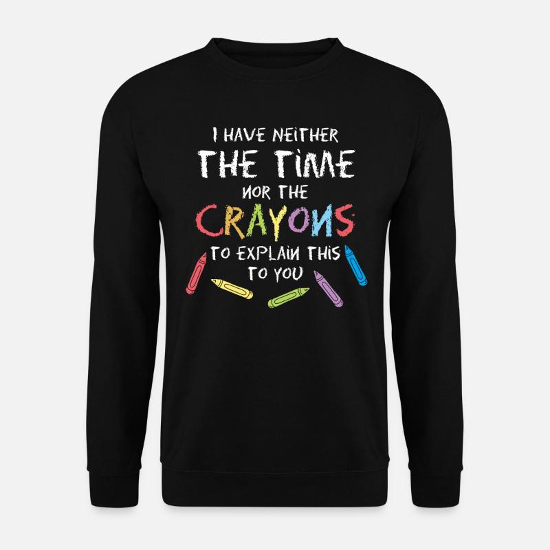 Crayons Graphique - Sweat-shirt Unisexe - noir